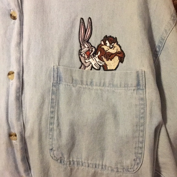 Looney Tunes Other - VINTAGE 👔 Looney Tunes L/S Button-up👔